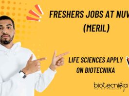 Freshers Life Sciences Vacancies at Nuvo AI (Meril)