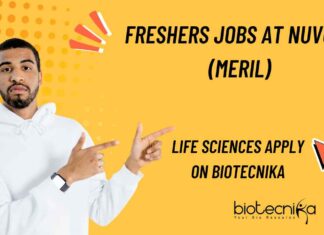 Freshers Life Sciences Vacancies at Nuvo AI (Meril)