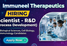 Research & Development Job at Immuneel Therapeutics. Biological Sciences & Cell Biology Candidates, Apply Now.