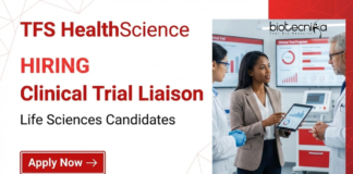 Clinical Research Job at TFS HealthScience. Life Sciences Candidates, Apply Now For Clinical Trial Liaison Role.
