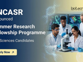 Summer Research Fellowship Programme 2026 at JNCASR. Life Sciences Candidates, Apply Now For this Research Training.