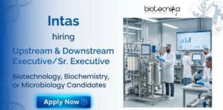 Executive Job at Intas Pharmaceuticals. Biotechnology Biochemistry, or Microbiology Candidates, Apply Now.