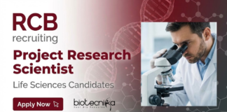 Scientist Job at Regional Centre for Biotechnology. Life Sciences Candidates, Apply Now For Project Research Scientist Position.