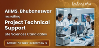 Biotechnology Job at AIIMS, Bhubaneswar. Life Sciences Candidates Attend the Walk-in Interview For Project Technical Support Positions.