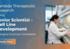 Scientist Job at Lambda Therapeutic Research. Master's in Biological Sciences Candidates, Apply Now for Senior Scientist Role.