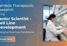 Scientist Job at Lambda Therapeutic Research. Master's in Biological Sciences Candidates, Apply Now for Senior Scientist Role.