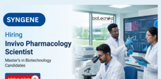Scientist Job at Syngene. Biotechnology Candidates, Apply Now For Invivo Pharmacology Scientist Role. Job in Bengaluru.