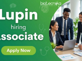Associate Job at Lupin. Experience in Pharma warehouse, GMP, and SAP MM required. Apply Now for this job in Aurangabad.