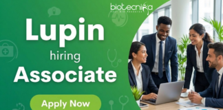 Associate Job at Lupin. Experience in Pharma warehouse, GMP, and SAP MM required. Apply Now for this job in Aurangabad.