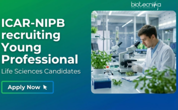 Life Sciences Job at the Indian Council of Agricultural Research. Life Sciences Candidates, Apply Now Young Professional Role.