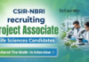 Project Associate Job at CSIR-NBRI. Life Sciences Candidates, Attend The Walk-In Interview. Genome Editing & Medicinal Plants.