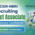 Project Associate Job at CSIR-NBRI. Life Sciences Candidates, Attend The Walk-In Interview. Genome Editing & Medicinal Plants.