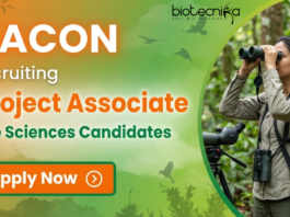 Project Associate Job at SACON (WII). Life Sciences Candidates, Apply Now for Bird Conservation in Nicobar.