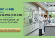 Research Associate Job at NIPGR. PhD in Biological Sciences or Life Sciences Candidates, Attend The Walk-in Interview.