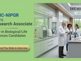 Research Associate Job at NIPGR. PhD in Biological Sciences or Life Sciences Candidates, Attend The Walk-in Interview.