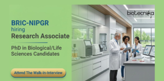 Research Associate Job at NIPGR. PhD in Biological Sciences or Life Sciences Candidates, Attend The Walk-in Interview.