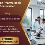 Freshers Govt Job at Indian Pharmacopoeia Commission. Biotechnology Candidates, Attend The Walk-in Interview.