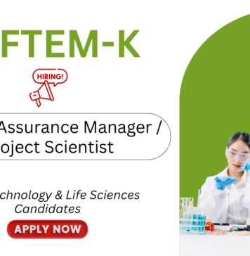Food Technology Jobs at NIFTEM. Life Sciences Candidates, Apply Now For Quality Assurance Manager/ Project Scientist Role.