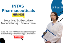 Biotechnology Jobs at Intas Pharmaceuticals. Downstream Manufacturing, Chromatography, & Protein Purification. Attend The Virtual interview.