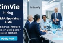 Regulatory Affairs Jobs at ZimVie – Biology Candidates Apply Now Apply for Regulatory Affairs Jobs at ZimVie. QA jobs ideal for Biology Jobs professionals in Medical Device Quality and Regulatory Roles.