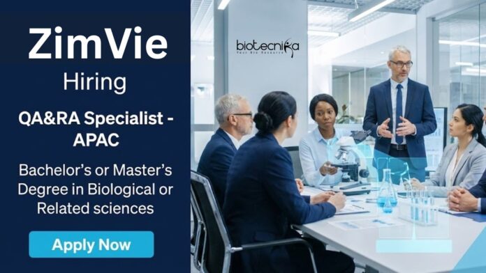 ZimVie Apply for Regulatory Affairs Jobs at ZimVie. QA jobs ideal for Biology Jobs professionals in Medical Device Quality and Regulatory Roles.