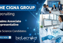 Life Science Jobs at Cigna for Claims Associate Representative role Life science jobs at Cigna for Claims Associate healthcare jobs in Bengaluru