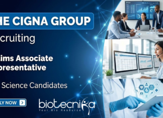 Life Science Jobs at Cigna for Claims Associate Representative role Life science jobs at Cigna for Claims Associate healthcare jobs in Bengaluru