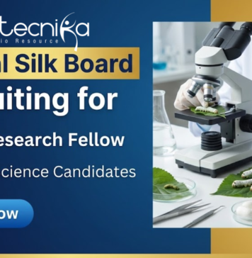Govt Research Jobs at Central Silk Board | Junior Research Fellow Jobs | Life Science Jobs Research jobs Junior Research Fellow jobs life sciences jobs Central Silk Board Bangalore