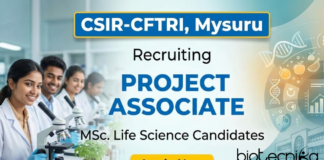 CSIR-CFTRI Recruitment for Project Associate Jobs | Life Science Jobs Project Associate Jobs at CSIR-CFTRI under CSIR Recruitment for Life Science Graduates