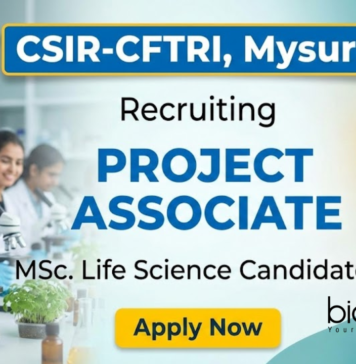 CSIR-CFTRI Recruitment for Project Associate Jobs | Life Science Jobs Project Associate Jobs at CSIR-CFTRI under CSIR Recruitment for Life Science Graduates