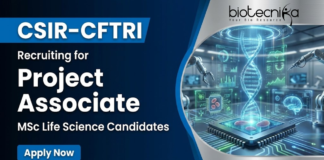 CSIR-CFTRI Recruitment Opens for Project Associate Jobs – Biotech & Microbiology Apply Project Associate jobs under CSIR Recruitment for life science graduates at CFTRI Mysuru