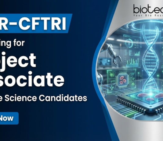 Project Associate jobs under CSIR Recruitment for life science graduates at CFTRI Mysuru
