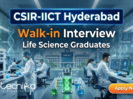 CSIR Recruitments for Research Jobs | Walk-in interview for Life Science jobs CSIR IICT research jobs 2025 announced through walk-in-interview. Apply for life science jobs under CSIR recruitments at Hyderabad.