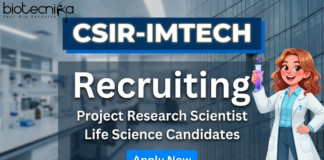 CSIR IMTECH Hiring Life Sciences For Project Scientist Post – Apply Now Research jobs at CSIR IMTECH Chandigarh for life science graduates