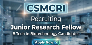 CSMCRI JRF vacancy 2026 for biotech jobs under CSIR GATE scheme and CSMCRI recruitment.
