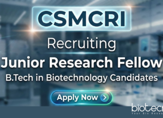 JRF Vacancy at CSMCRI for Biotech Jobs | Apply Now CSMCRI JRF vacancy 2026 for biotech jobs under CSIR GATE scheme and CSMCRI recruitment.