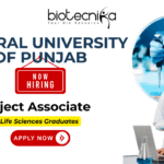 Project associate jobs at CUP Bathinda – life science jobs recruitment
