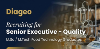 Diageo senior executive job in quality for food technology professionals