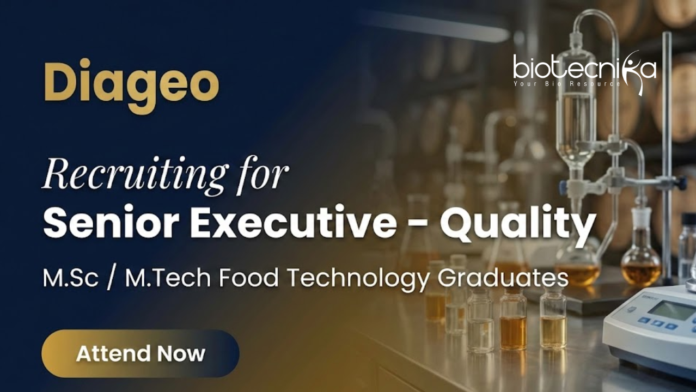 diageo (1) Diageo senior executive job in quality for food technology professionals