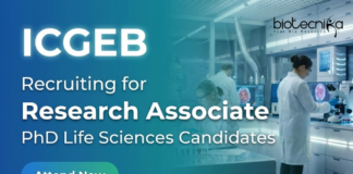 ICGEB Recruitment opens for Research Associate Jobs | Life Sciences Jobs Research Associate jobs at ICGEB Recruitment 2026 for life science jobs in New Delhi