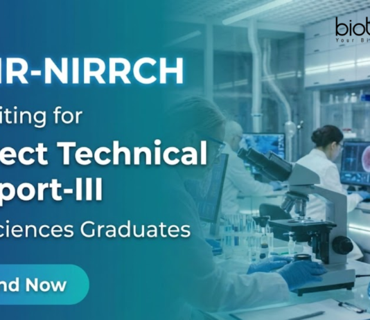 ICMR-NIRRCH research jobs 2026 for life science jobs in Mumbai