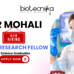 Junior Research Fellow biotechnology job at IISER Mohali DST project