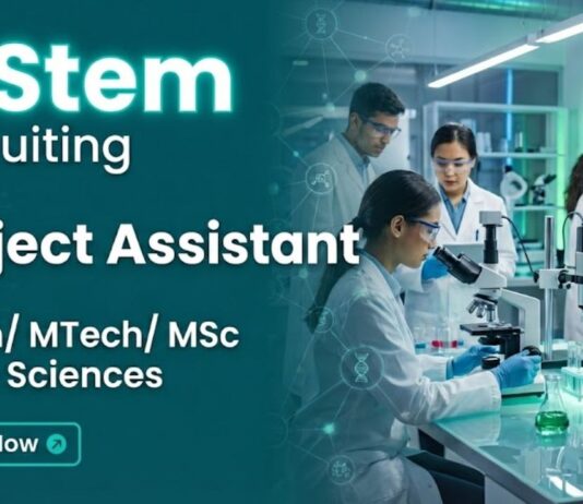 inStem Recruitment 2025 Offers Project Associate Jobs for Life Science Graduates at BRIC-inStem Bengaluru under DBT funded Research programs.