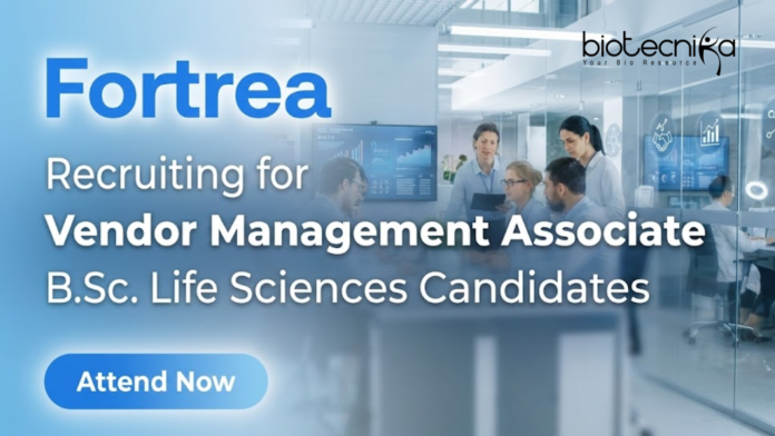 fortrea Vendor Management Associate jobs at Fortrea for life science professionals in clinical vendor qualification