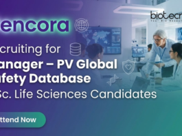 Pharmacovigilance jobs at Cencora for life science professionals in PV safety database management