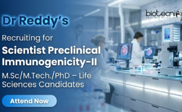 Scientist Jobs at Dr Reddy’s | Preclinical Immunogenicity | Apply Now Scientist jobs at Dr Reddy’s Laboratories for biotechnology professionals in preclinical immunogenicity
