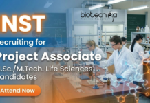 Walk-in interview at INST | Project Associate Jobs | Life Science jobs | Attend Now INST Project Associate jobs 2026 for research jobs in life sciences