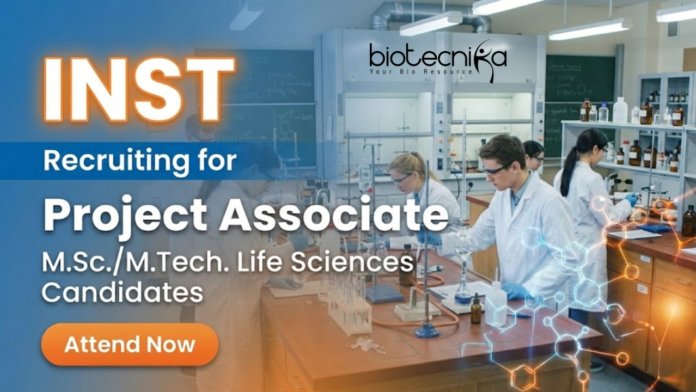 INST INST Project Associate jobs 2026 for research jobs in life sciences