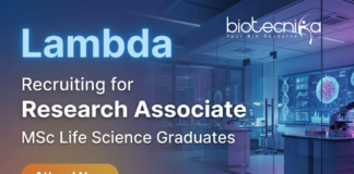 Research Associate Jobs at Lambda | Life Sciences Jobs | Apply Now Research Associate jobs at Lambda Therapeutic Research for Clinical Research and Life Science jobs