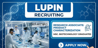 Research Associate Job at Lupin | Biotechnology Jobs Research Associate Job at Lupin biotechnology jobs LC-MS analytical research careers